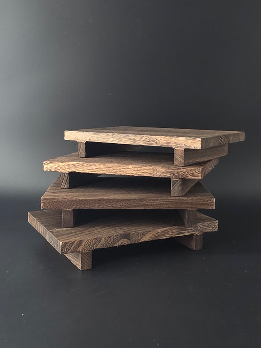 Wooden Bonsai Stool – Elegant Display Stand | 23 × 15 × 3.8 cm