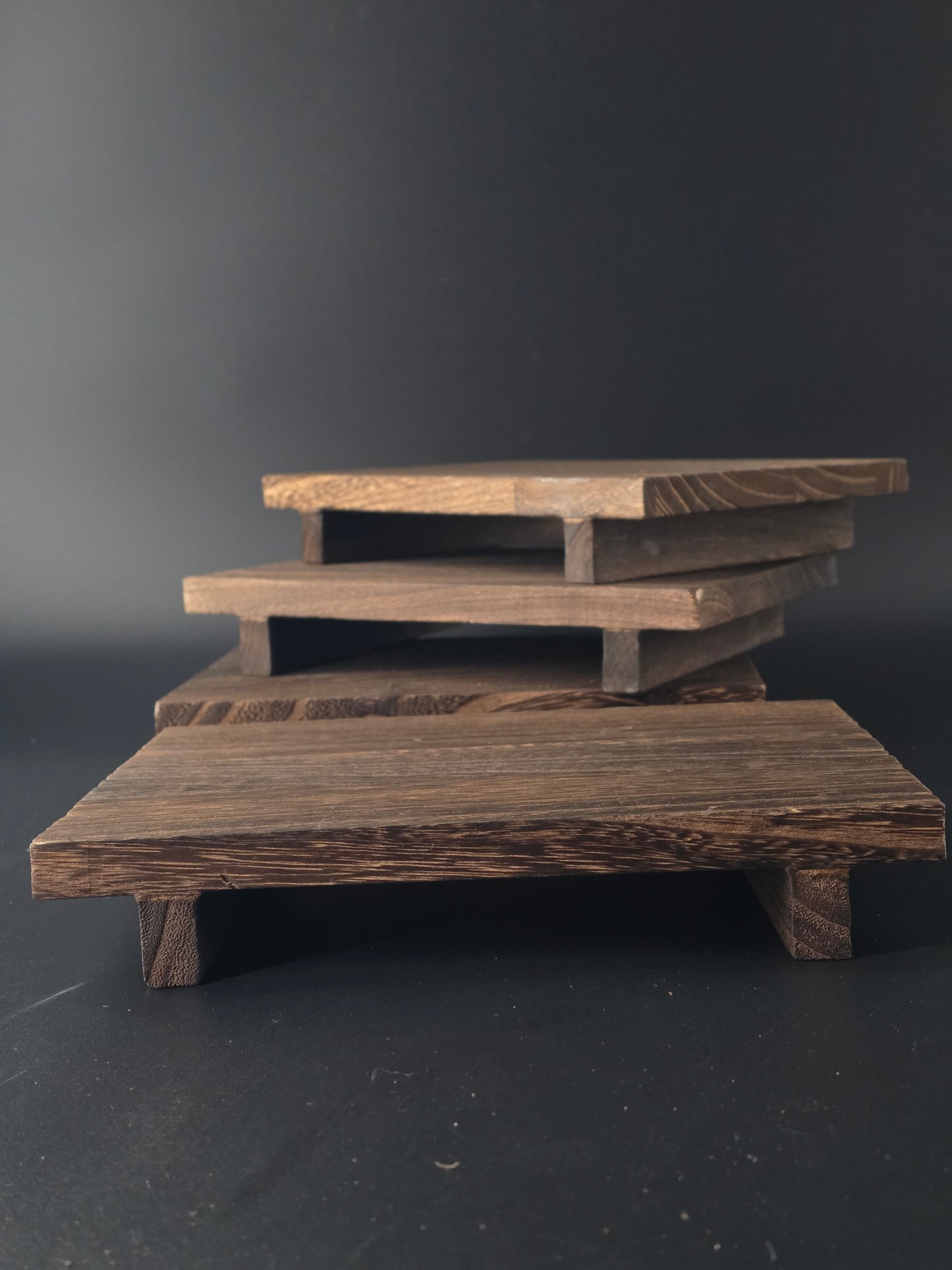 Wooden Bonsai Stool – Elegant Display Stand | 23 × 15 × 3.8 cm