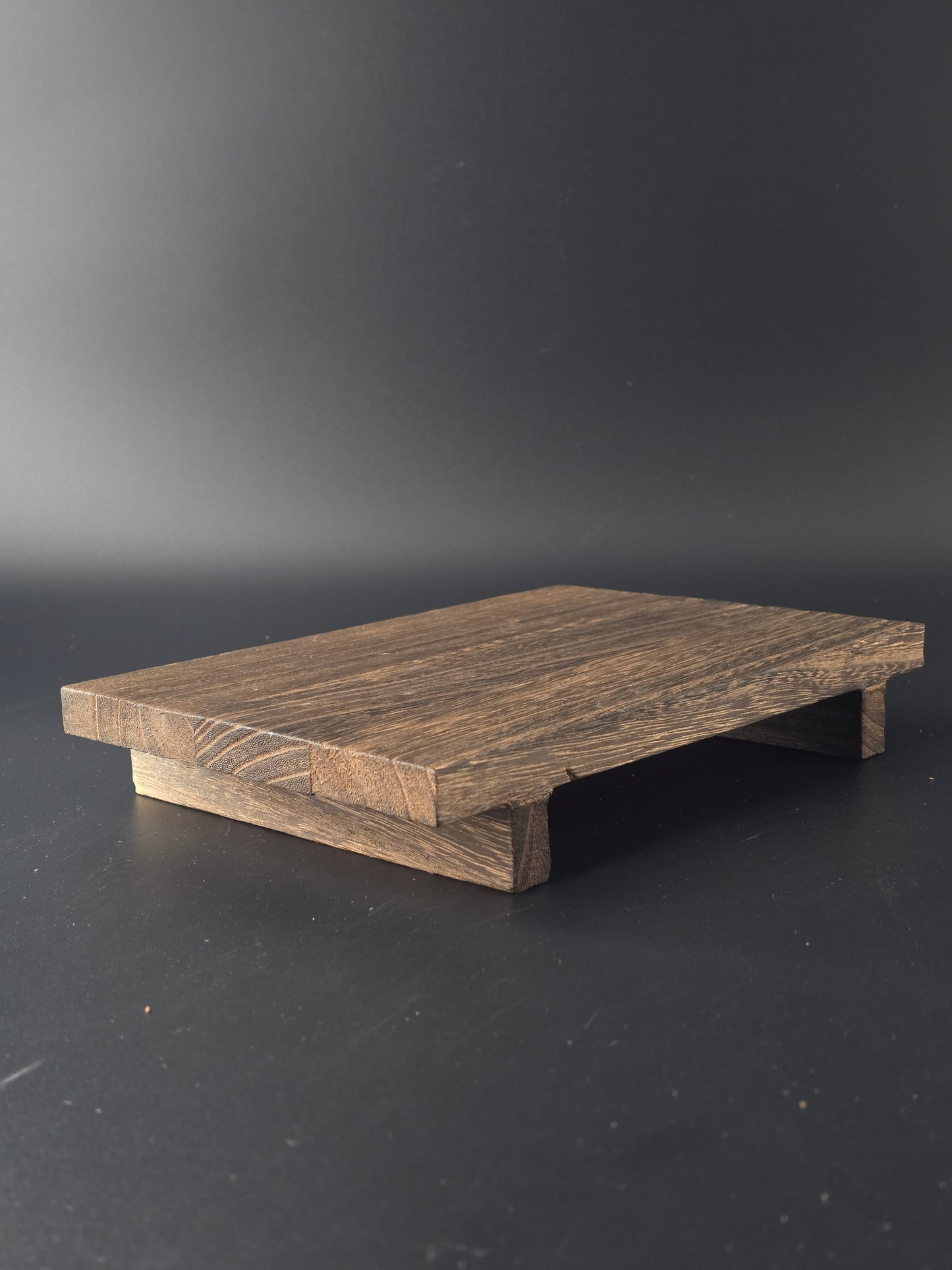 Wooden Bonsai Stool – Elegant Display Stand | 23 × 15 × 3.8 cm